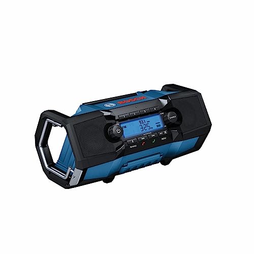 BOSCH GPB18V-2CN 18V Compact Jobsite Radio with Bluetooth® 5.0, Black