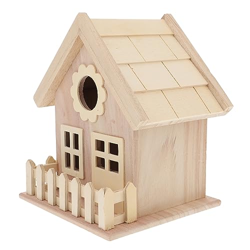 DIY Wood Birdhouse Kit Craft Bird Houses to Paint Wood Bird House for Kids Birdhouse Bulk Mini Birdhouse Small Birdhouse Unfinished Birds Hut Bed