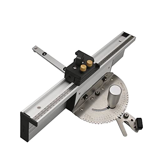 Miter Gauge Aluminium Profile Fence W/Track Stop Table Saw Router Miter Gauge Saw Assembly Ruler For Woodworking Tools