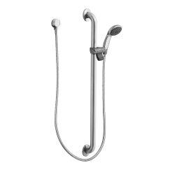 Moen 52236GBM17 Commercial Slide Bar/Grab Bar Shower in Chrome/Stainless