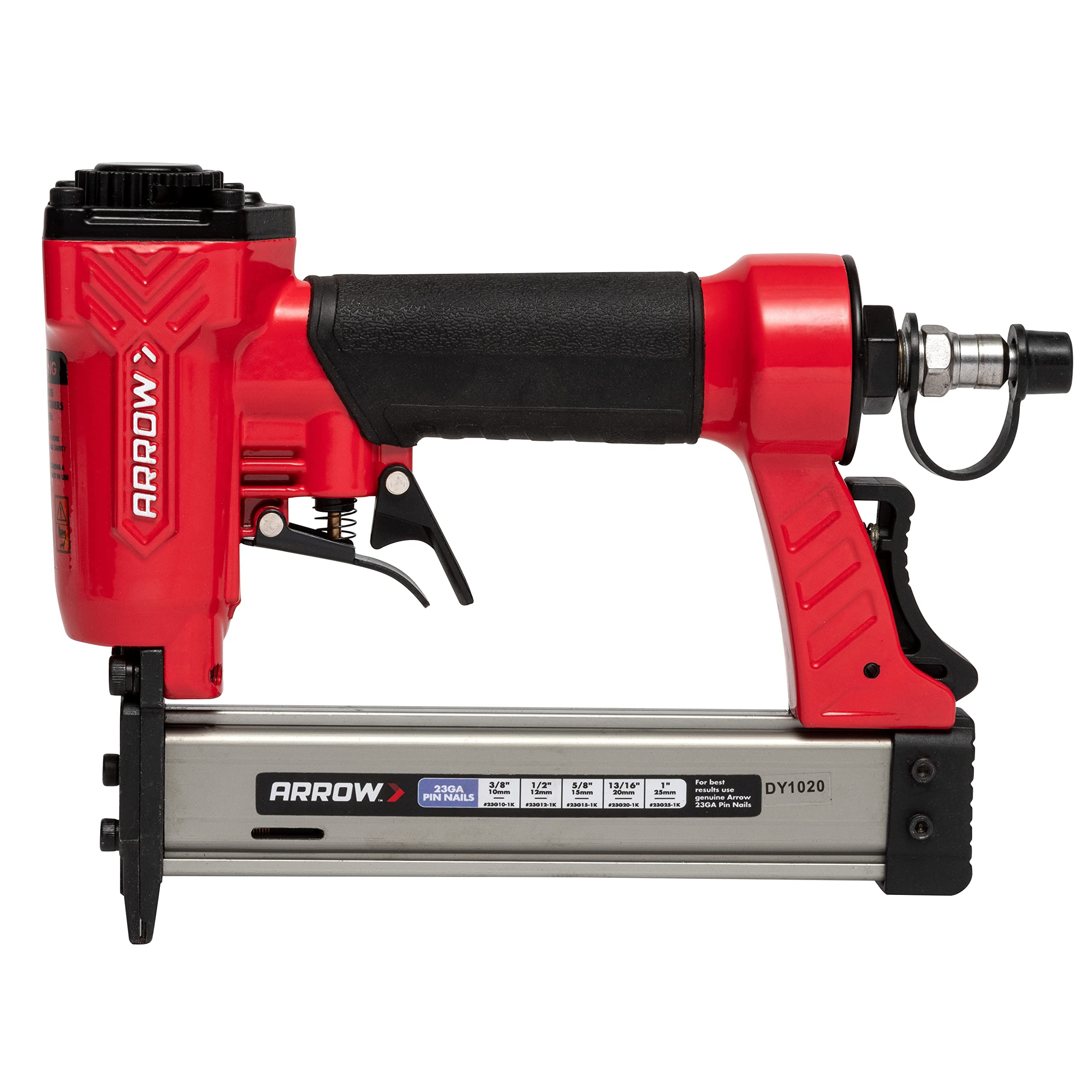 Arrow PT23G 23 Gauge Compact Pneumatic Pin Nail Gun, Oil-Free, Fits 3/8”, 1/2”, 5/8”, 13/16” and 1” Nails