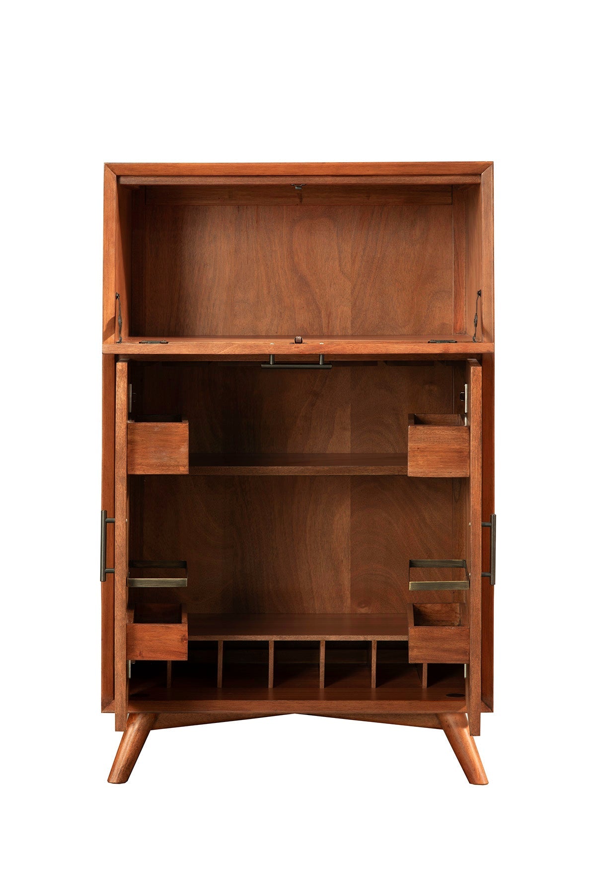 Flynn Large Bar Cabinet, Cherry Acorn