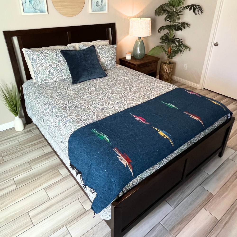 Slate Blue Baja Thunderbird Blanket