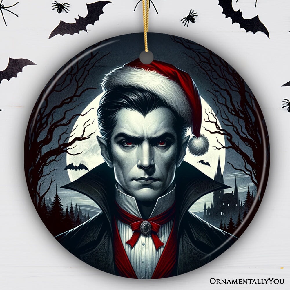 Midnight Terror Dracula Ornament, Sinister Holiday Keepsake and Halloween Tree Decor