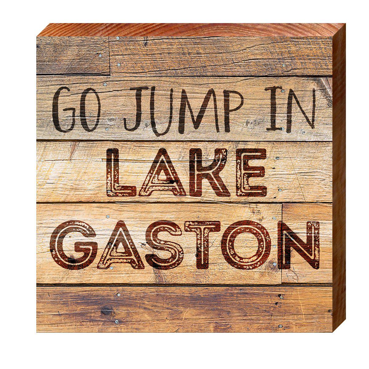 Customizable Go Jump In #3 | Wall Art Print on Real Wood