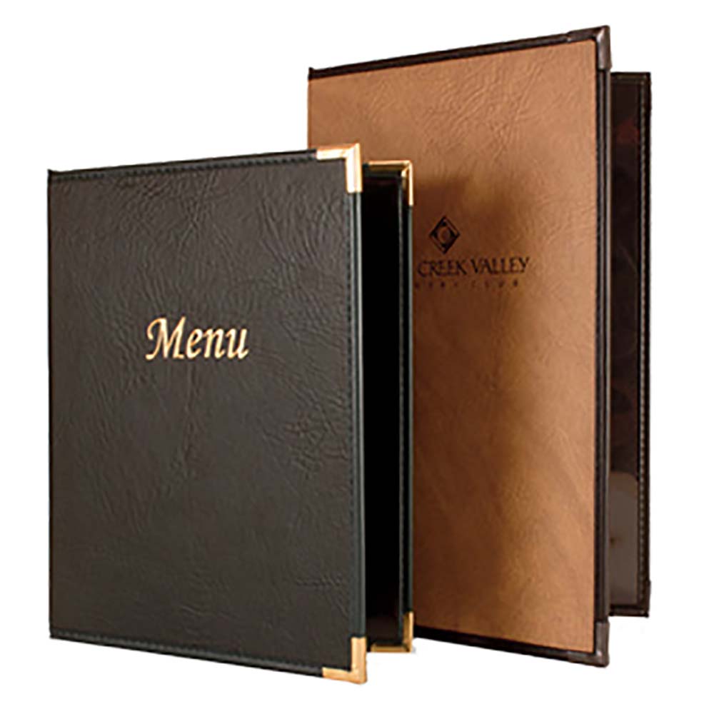 Risch SEV-2V 8.5X11 – Seville Menu Cover, 8-1/2″ x 11″, double, 2 view, (Case of 25)