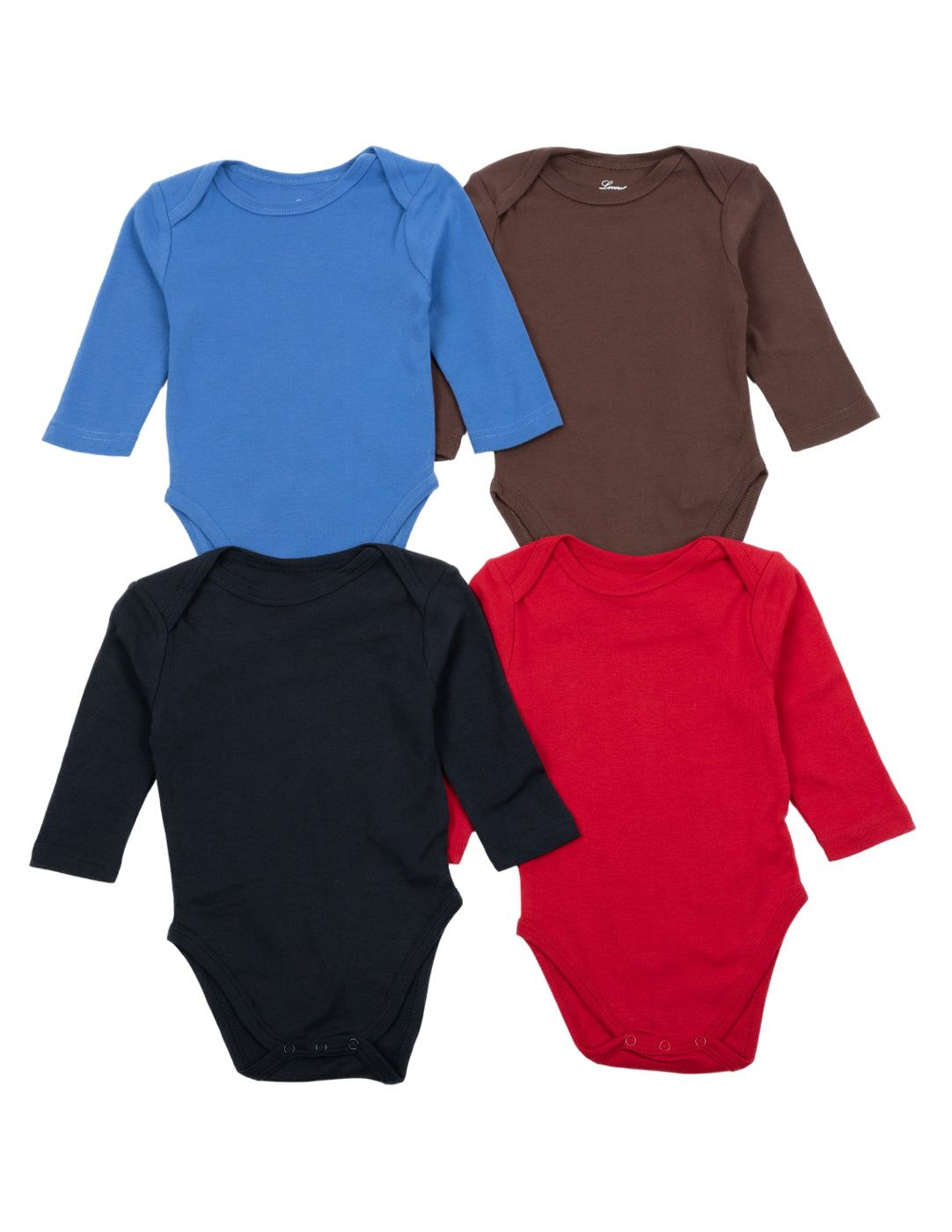 Baby Cotton Long Sleeves Bodysuits 4-pack