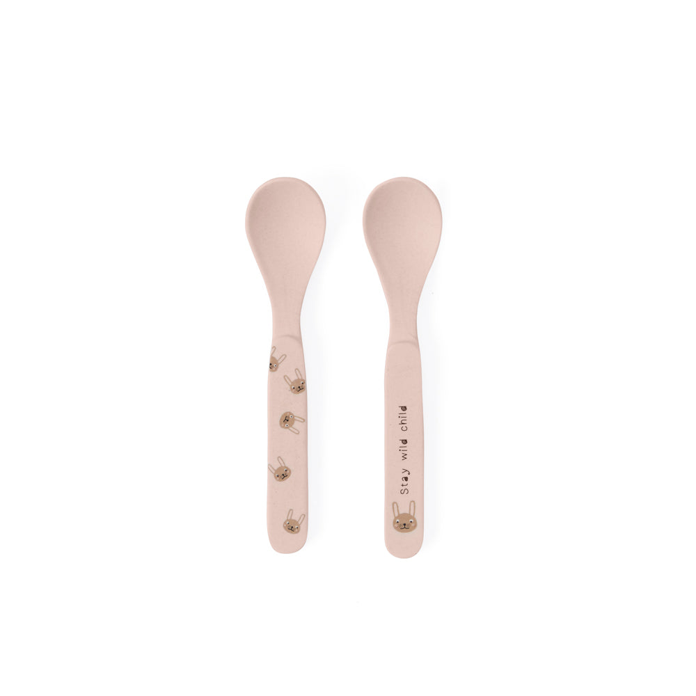 Rabbit Bamboo Spoon Set – Rose