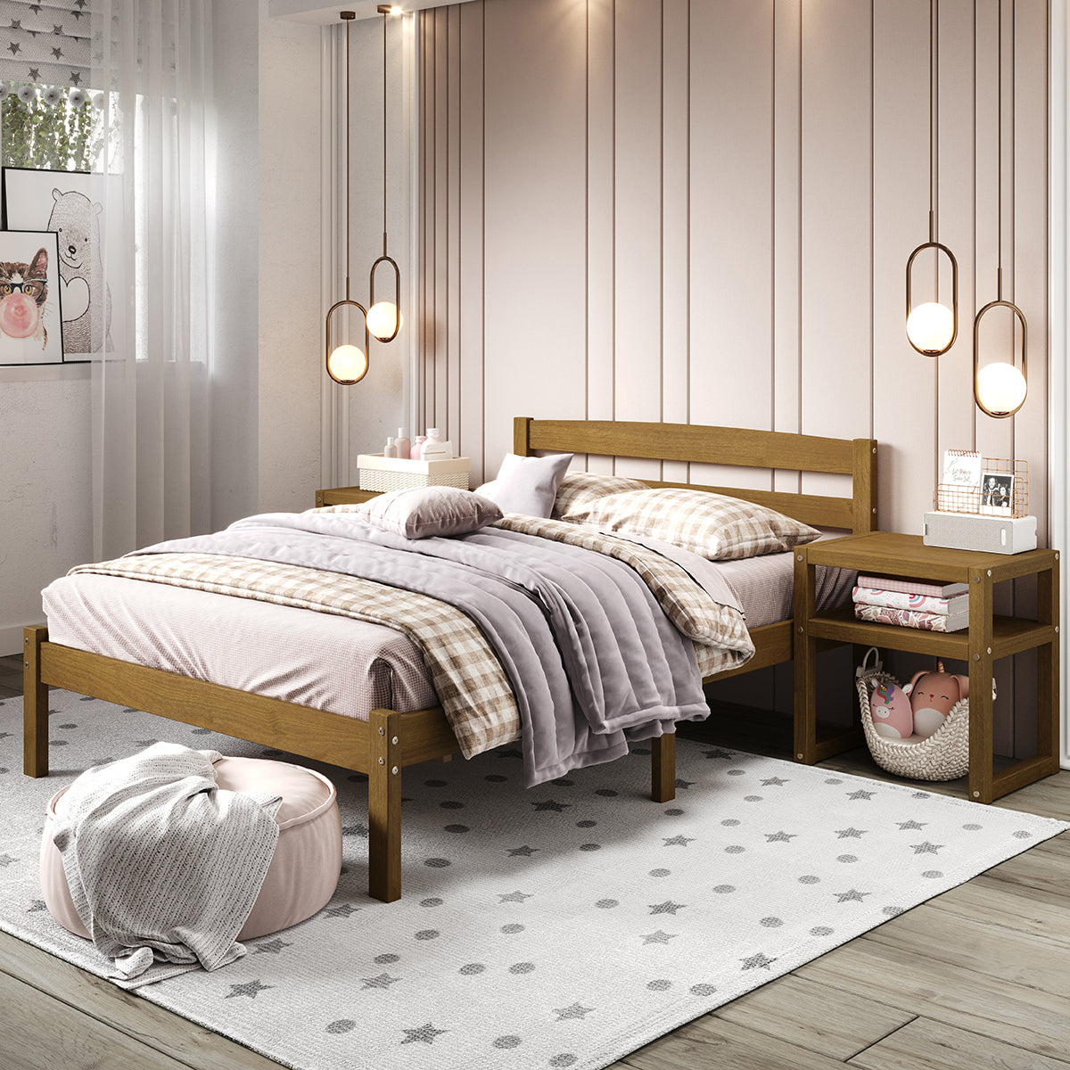 P’kolino Urban Oak Full Bed – Natural Oak