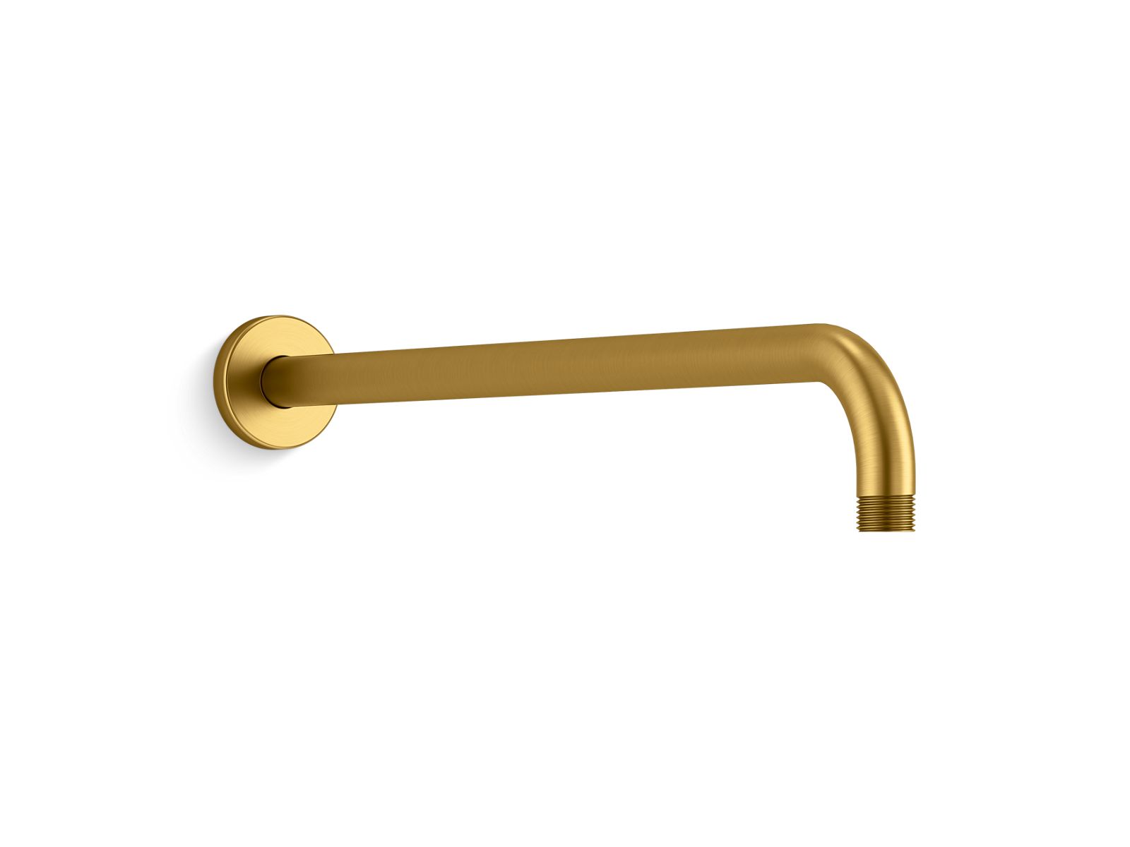 KOHLER K-26307-2MB Statement 19″ Wall-Mount Single-Function Rainhead Arm And Flange In Vibrant Brushed Moderne Brass