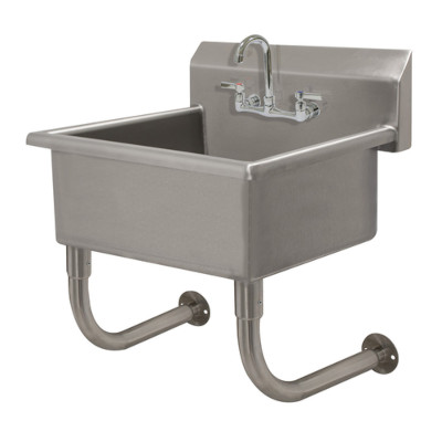 Advance Tabco FS-WM-2721-F – Service Sink, wall mount, (1) faucet, 27″W x 21-1/2″D x 40″H