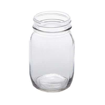 American Metalcraft MJ17 – Mason Jar, 17 oz., 3-3/8″ dia. x 5-3/8″H, glass, clear