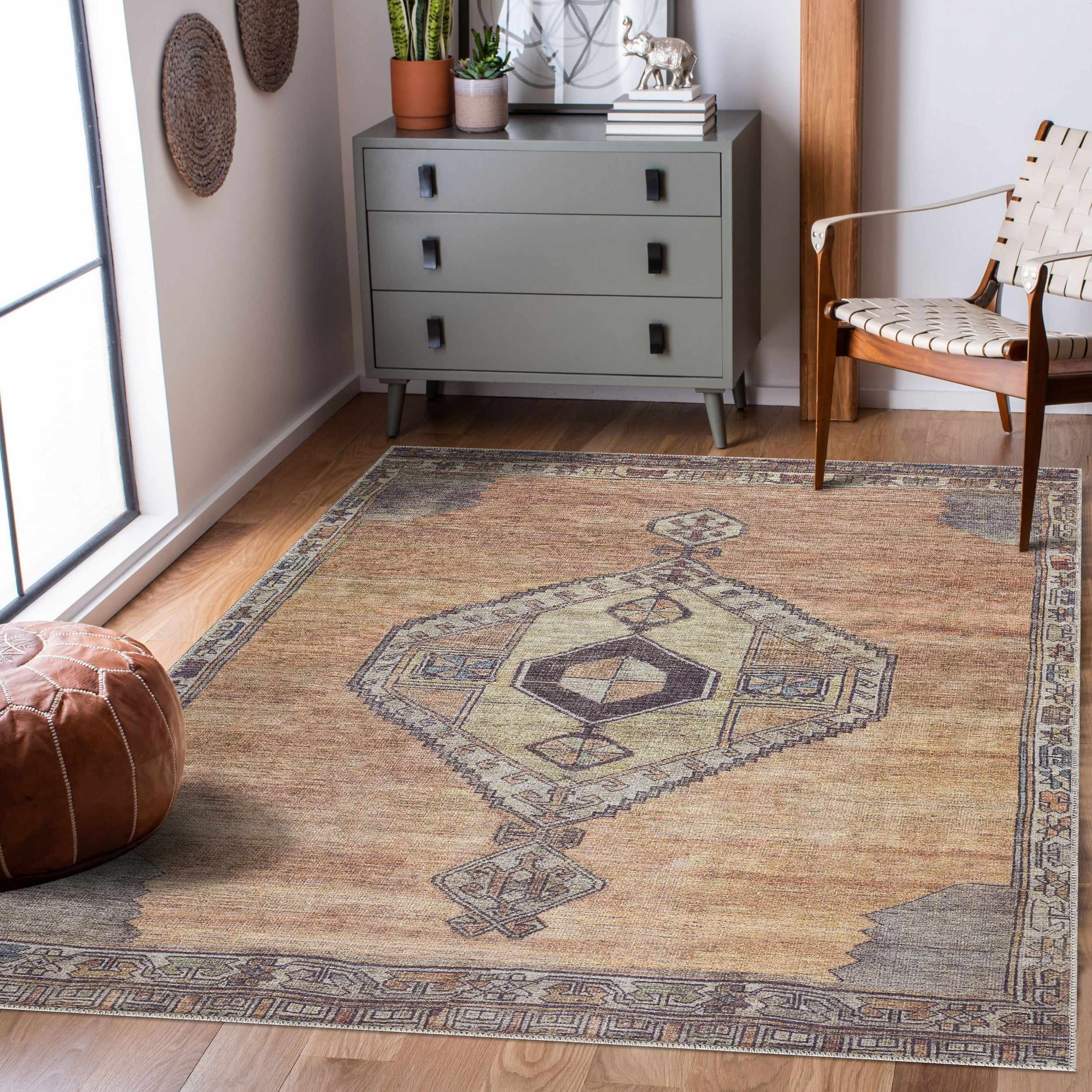 Medinah Washable Area Rug