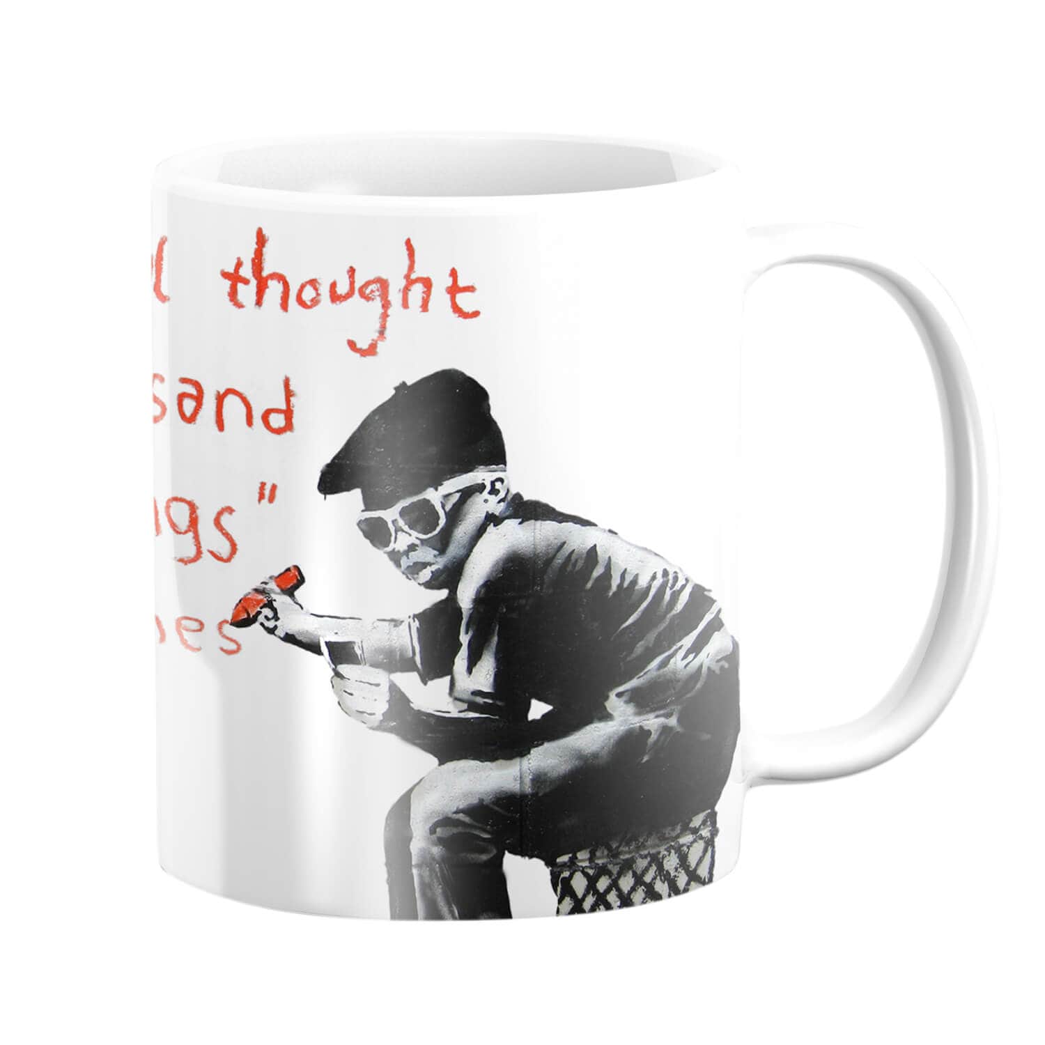 Banksy One Original Thought Mug