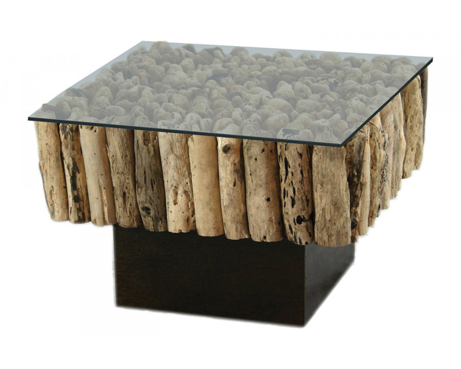 Bellini – Safari End Table in Natural Wood