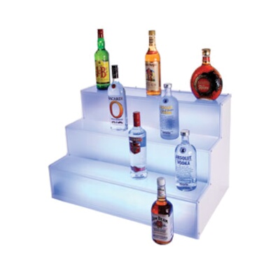 Cal-Mil LQ31 – Frost Lit Liquor Display, 30″W x 18″D x 18″H, 3-step tier