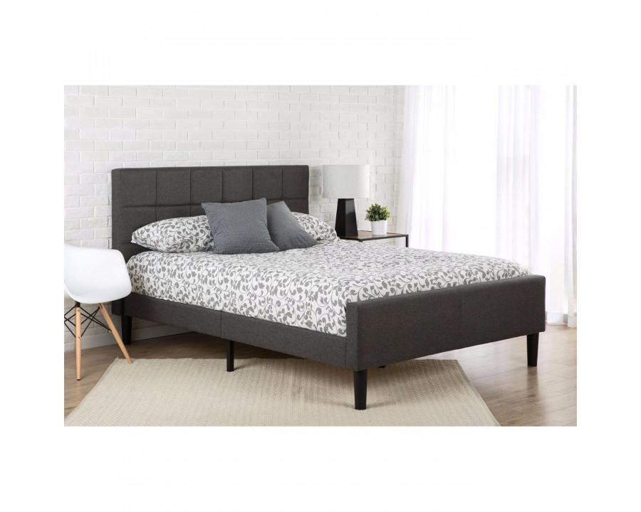 FaFurn – Full Size Platform Bed Frame with Headboard and Footboard