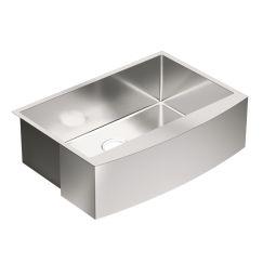 Moen G18121 1800 Series 30″ x 21″ Stainless Steel 18 Gauge Single Bowl Sink in Satin Stainless