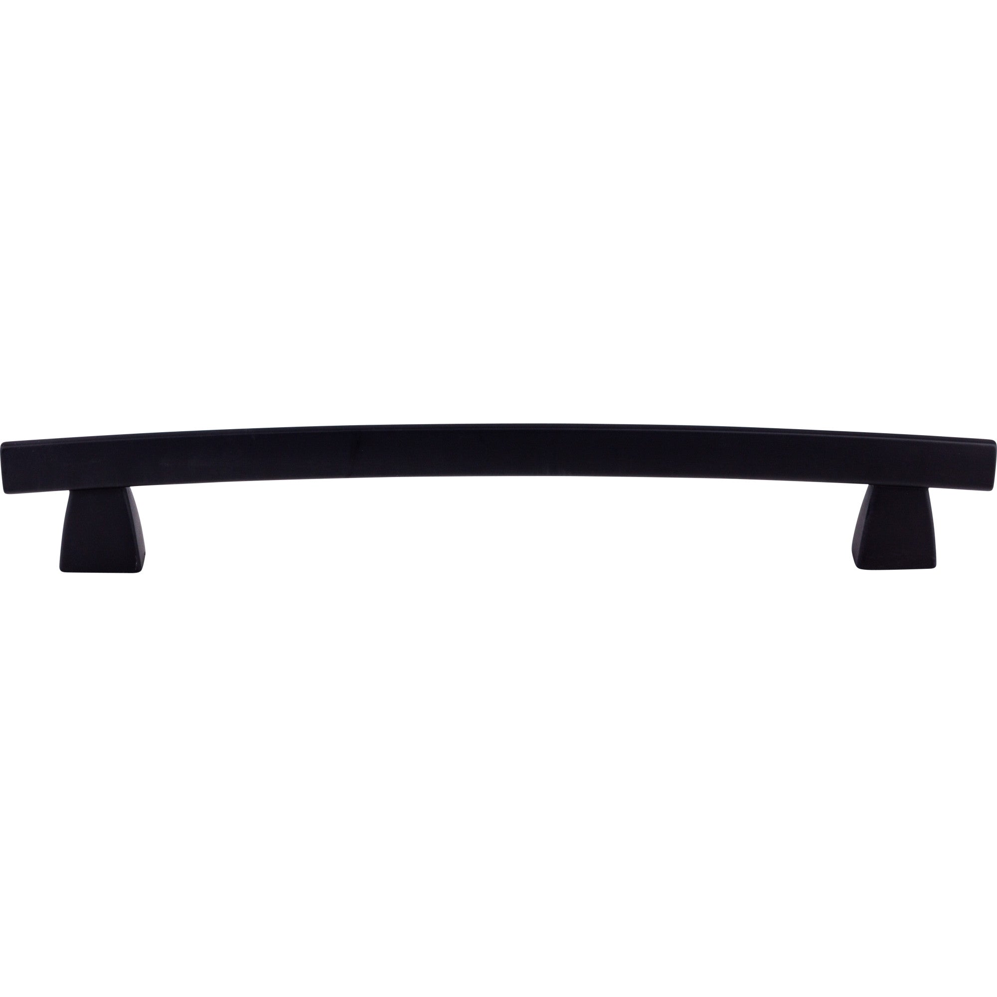 TOP KNOBS TK7BLK Arched 12″ Center to Center Appliance Pull – Flat Black