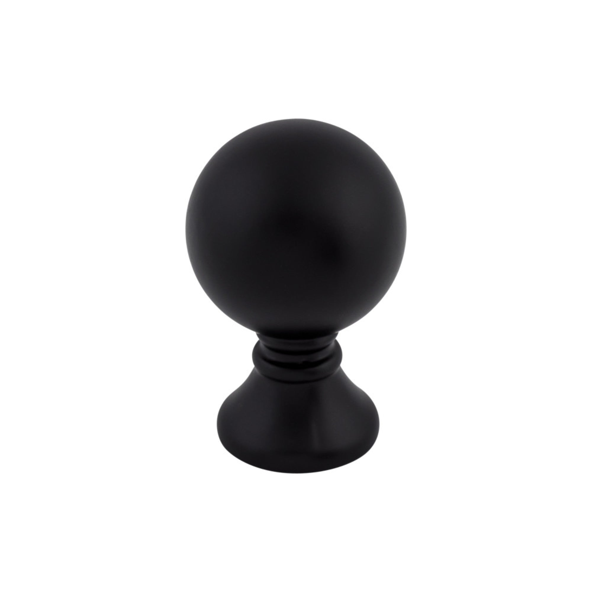 TOP KNOBS TK801BLK Kara 1″ Diameter Round Knob – Flat Black