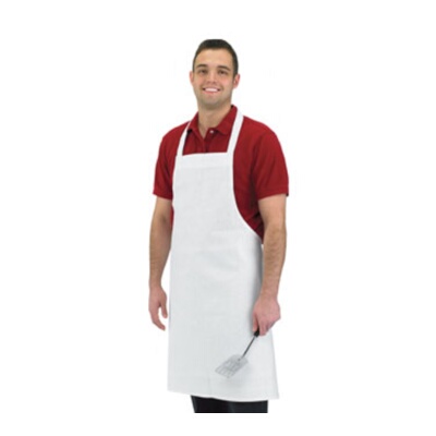 John Ritzenthaler 600BAW-NP – Economy Bib Apron, 34″ x 34″, no pocket, white