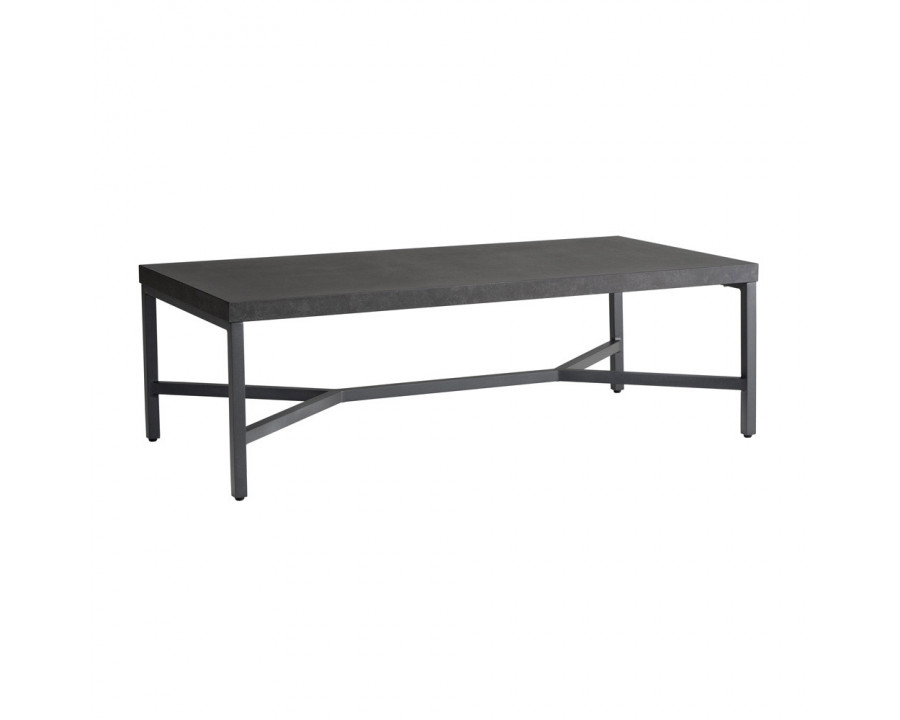 Lloyd Flanders – Accessories Rectangular Cocktail Table with Matte Anthracite