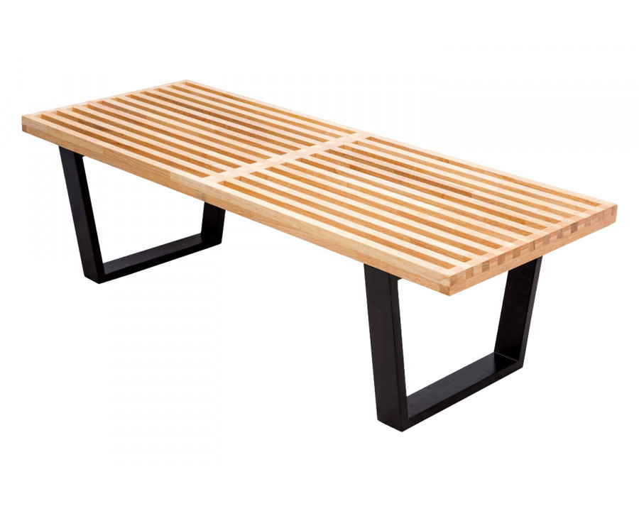 LeisureMod – Mid-Century Inwood Platform Bench 4 Feet