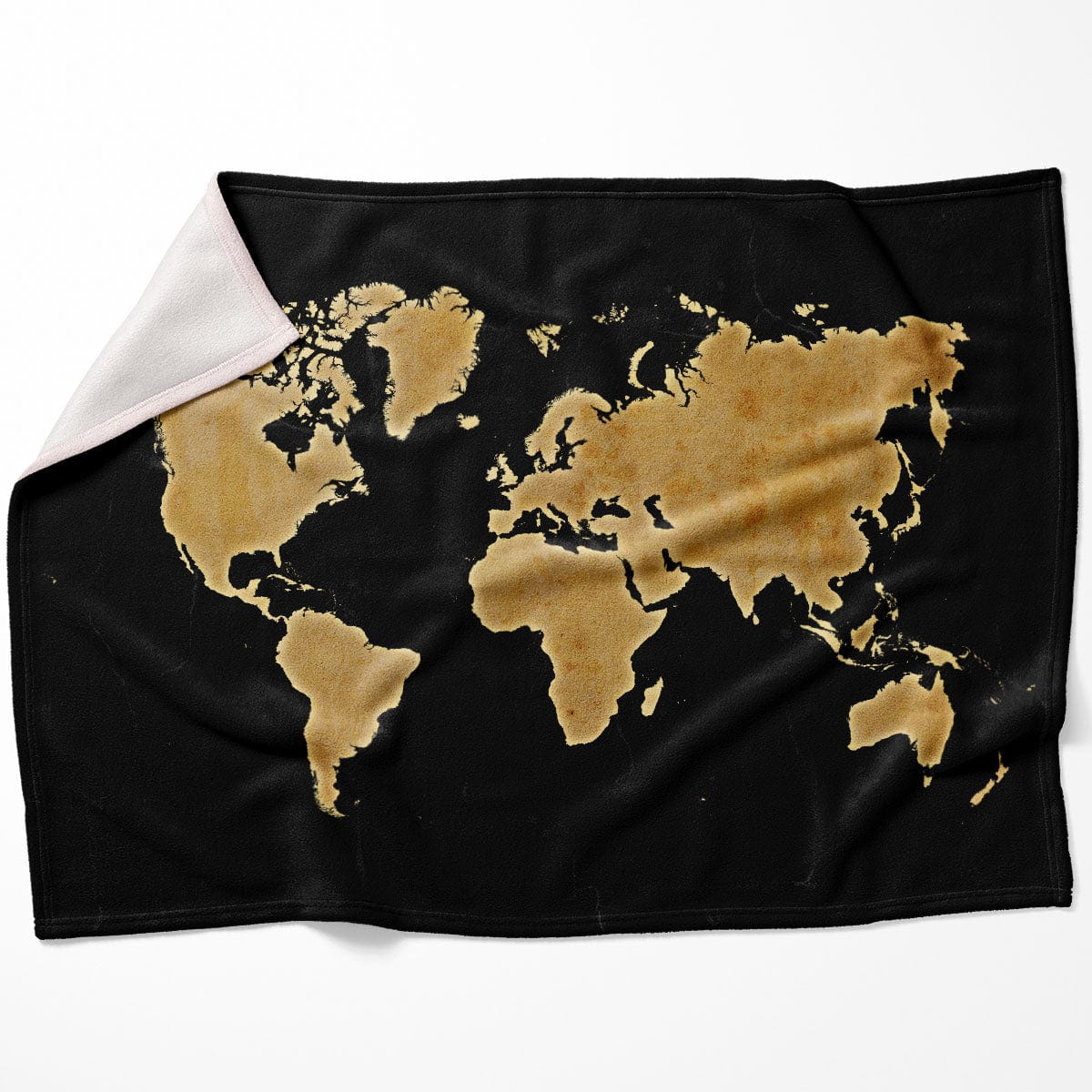 Marble World Map Blanket