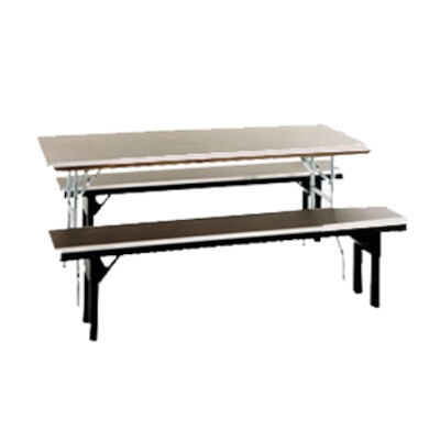 Maywood MP1296BENCH – Folding Bench w/Walnut Top, 96 x 12 x 18 in.