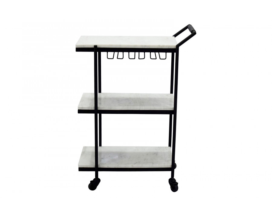 Moe’s – After Hours Bar Cart in White