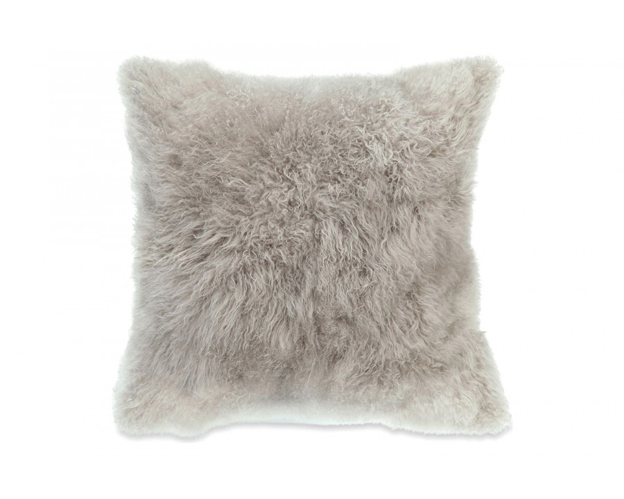 Moe’s – Cashmere Fur Pillow in Gray