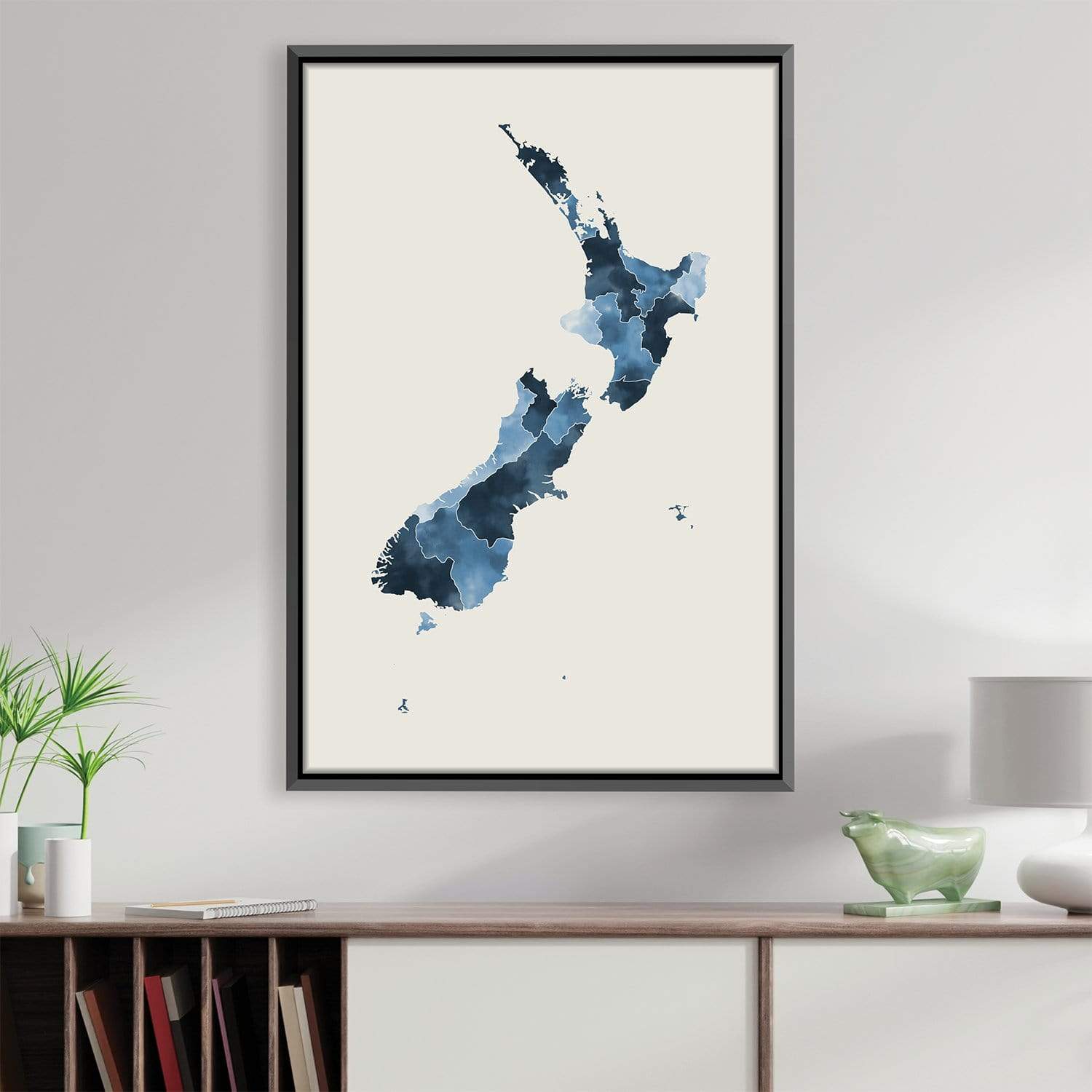 New Zealand Watercolor Canvas