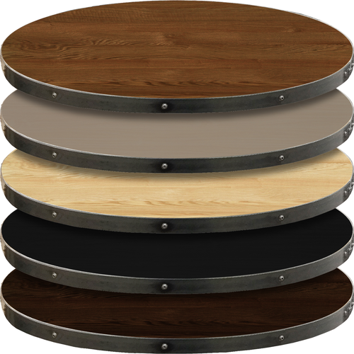 Oak Street FT60R-E – Fortress Table Top, round, 60″, engineered wood surface