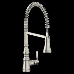 MOEN S73104EWSRS Weymouth  One-Handle Kitchen Faucet In Spot Resist Stainless