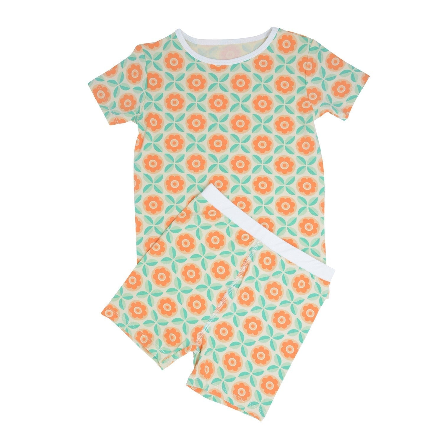 Summer Pj – Geo Flower Peach