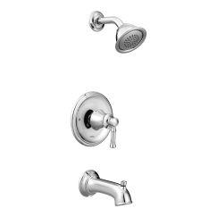 Moen T62183 Dartmoor Single Handle 2.5 GPM Pressure Balance Tub and Shower Faucet Trim Kit  in Chrome