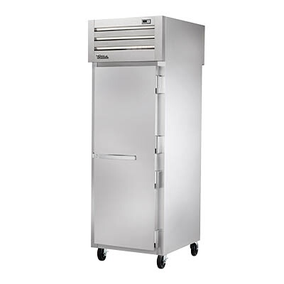 True STA1FPT-1S-1S – Pass-thru Freezer, one-section, (1) solid door front & rear, stainless steel front