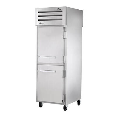 True STG1FPT-2HS-2HS – Pass-Thru Freezer, one-section, (2) solid half doors front & rear