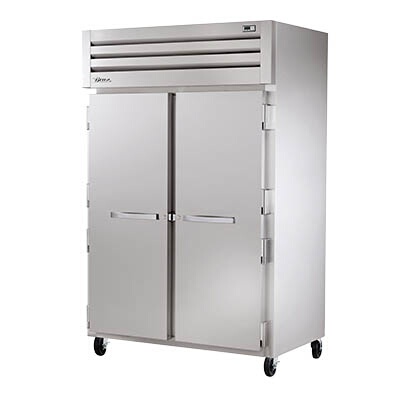 True STR2H-2S – Heated Cabinet, two-section, (2) solid doors, stainless steel front