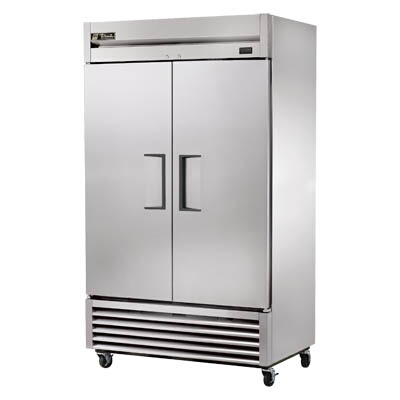 True T-43-HC – Refrigerator, two-section, solid doors, stainless steel front