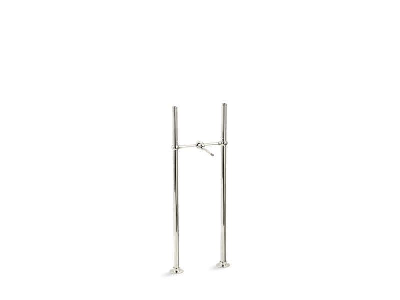 KOHLER Antique K-127-SN Vibrant Polished Nickel Riser tubes and cross connection, 26″ long