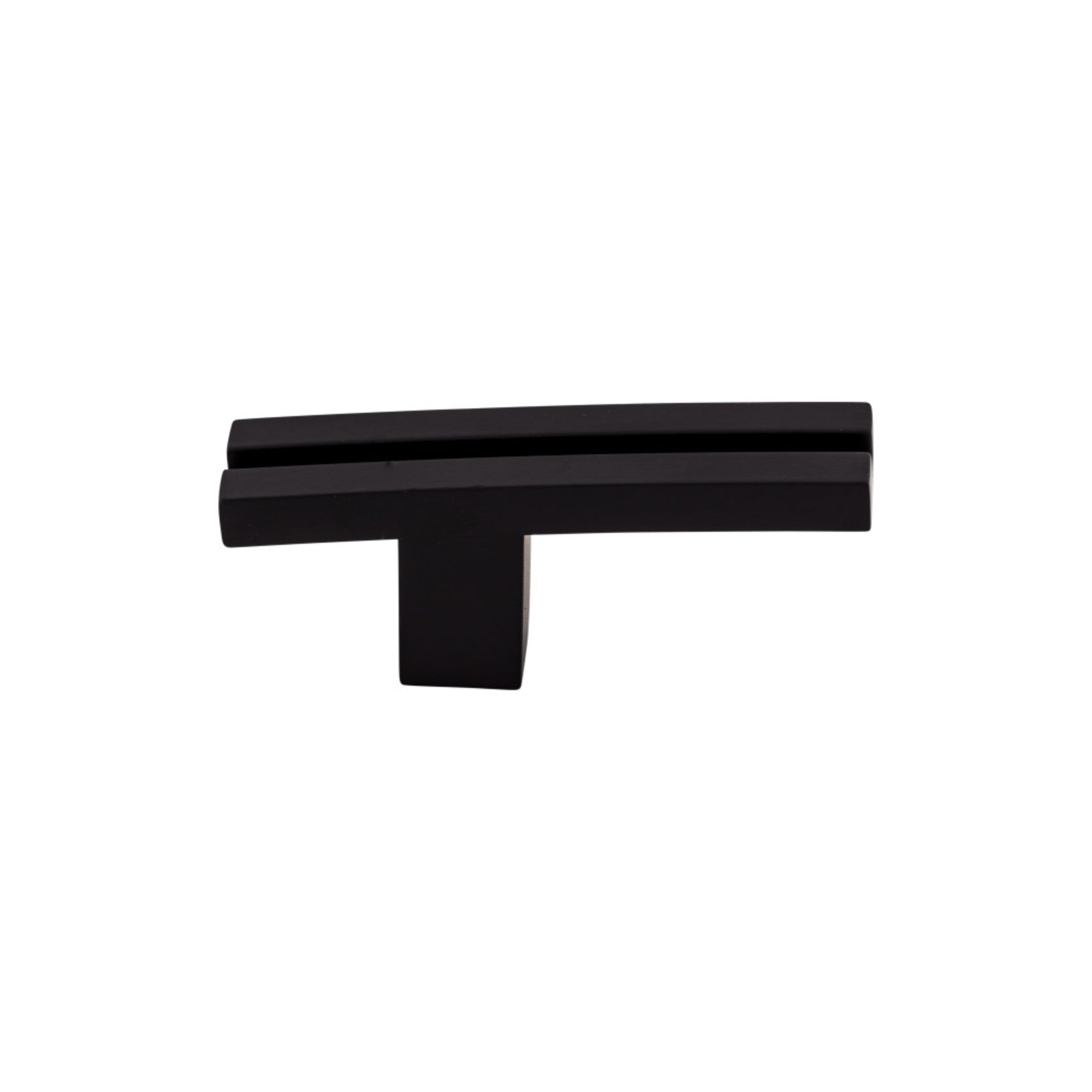 TOP KNOBS TK82BLK Inset Rail 2 5/8″ Length Geometric Knob – Flat Black