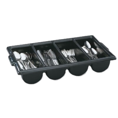 Vollrath 52653 - Cutlery Dispenser/Box, black, 21 5/8" x 11-7/8" x 3 3/4", (Case of 12)