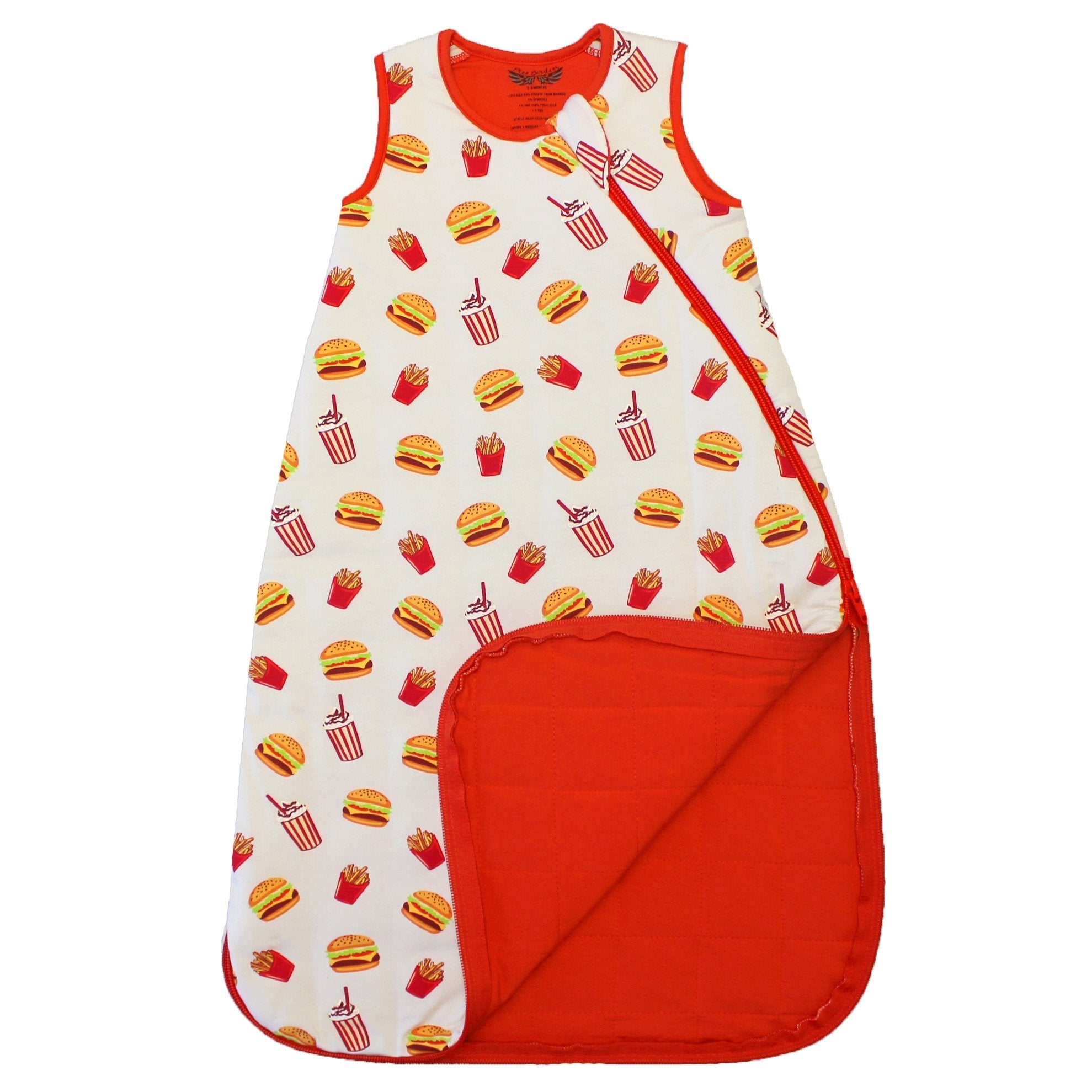 White Truffle Burgers & Fries Sleep Sack 1.0 Tog